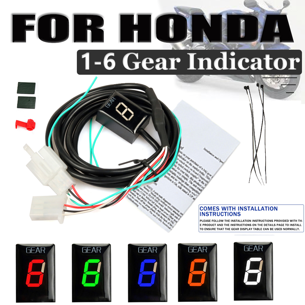 Motorcycle Gear Display - เกียร์จอแสดงผลตัวบ่งชี้สําหรับ HONDA CB900F CBR250R CBR900RR CBR919RR