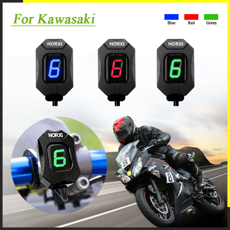 Motorcycle Gear Ratio - ตัวบ่งชี้เกียร์รถจักรยานยนต์สำหรับ Kawasaki ER6N V650 Ninja 300
