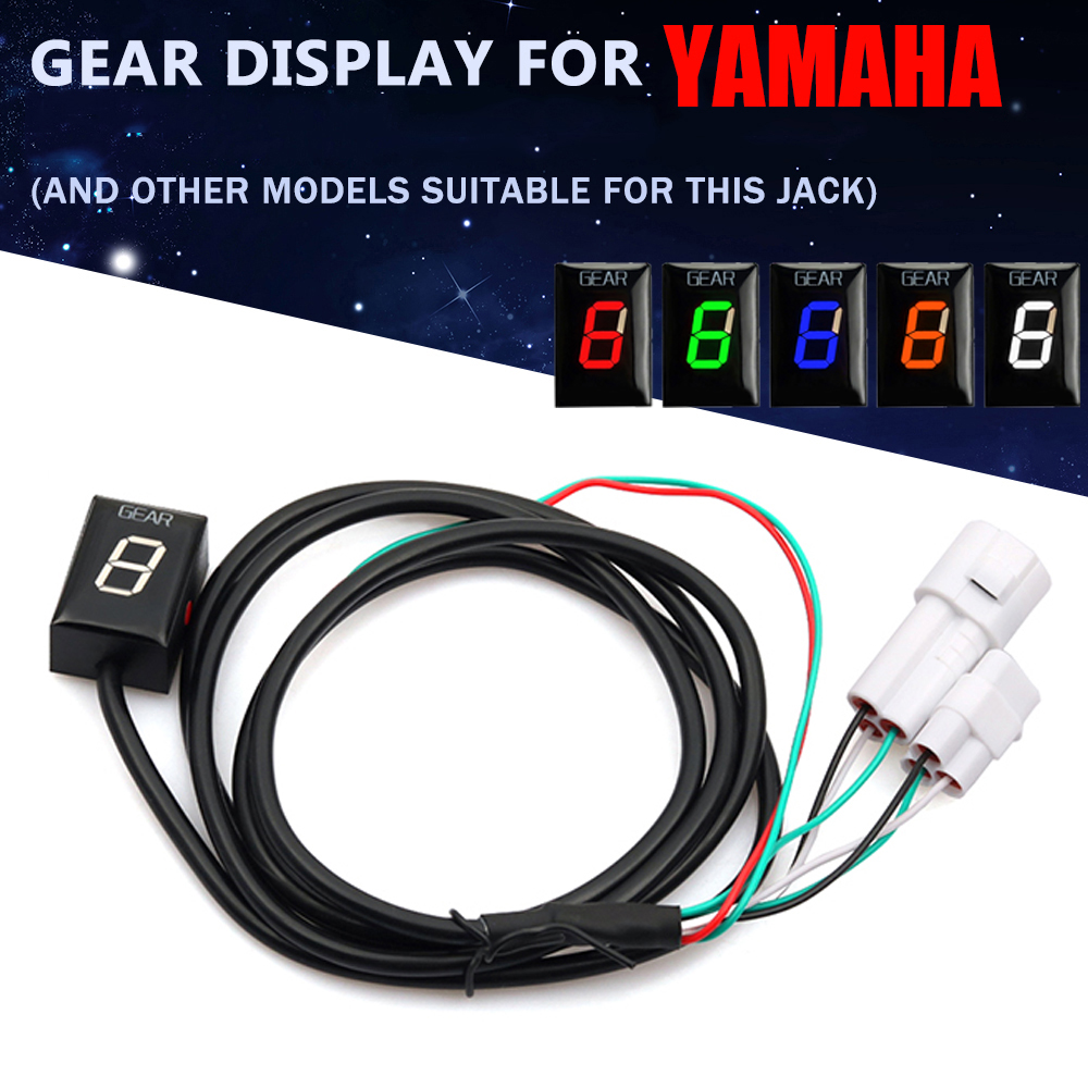 Motorcycle Gear Ratio - เกียร์รถจักรยานยนต์ตัวบ่งชี้จอแสดงผลสําหรับ Yamaha XJ6 FZ6 FZ8 R1