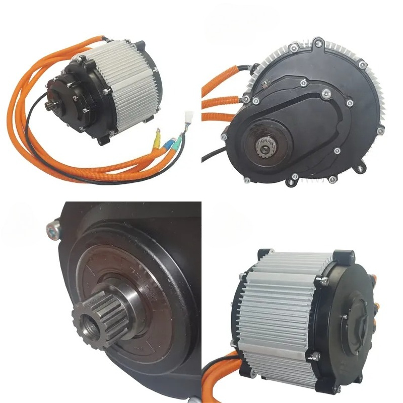 Motorcycle Gear Ratio - มอเตอร์ไซค์ไฟฟ้าไร้แปรงถ่านมาตรฐาน IP67 มอเตอร์ซิงโครนัสแม่เหล็กถาวร 12kW แรงบิดสูงสุด 92N.m
