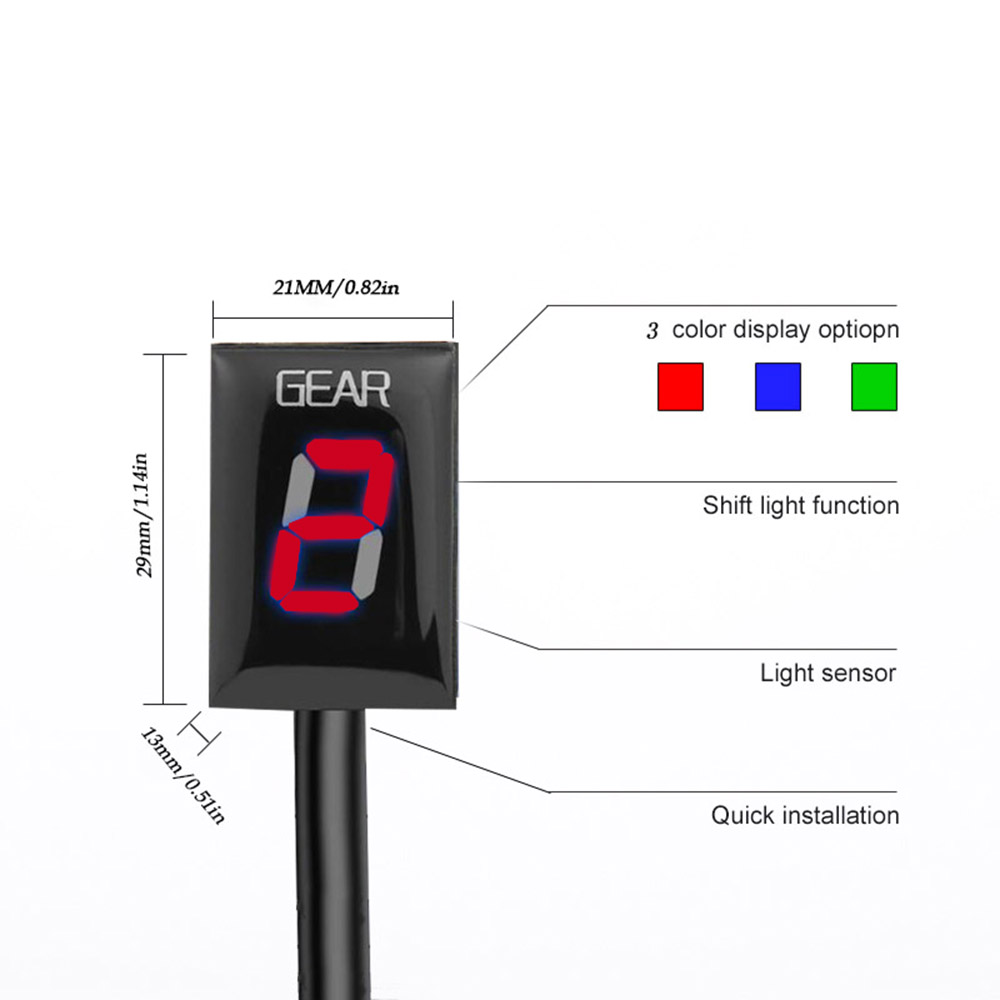 เกียร์จอแสดงผลตัวบ่งชี้สําหรับ - Motorcycle Gear Display บทวิจารณ์และราคา