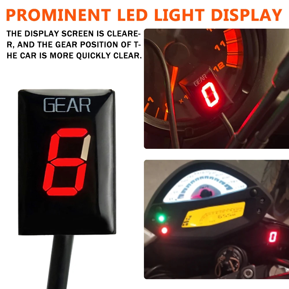 อุปกรณ์เสริมรถจักรยานยนต์ตัวบ่ - Motorcycle Gear Display บทวิจารณ์และราคา