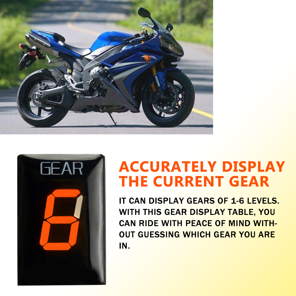 อุปกรณ์เสริมรถจักรยานยนต์ตัวบ่ - Motorcycle Gear Display บทวิจารณ์และราคา