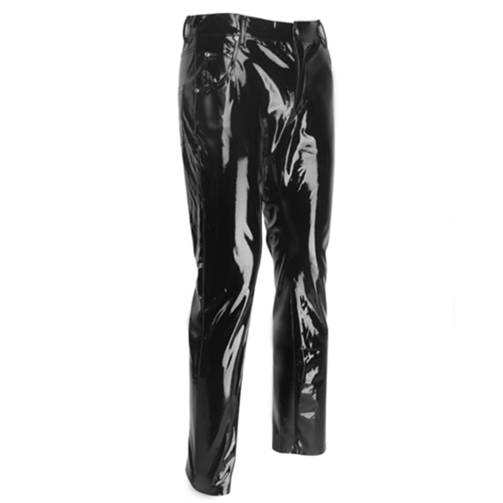 เงา PVC Latex กางเกงผู้ชายรถจั - Motorcycle Gear Mens บทวิจารณ์และราคา