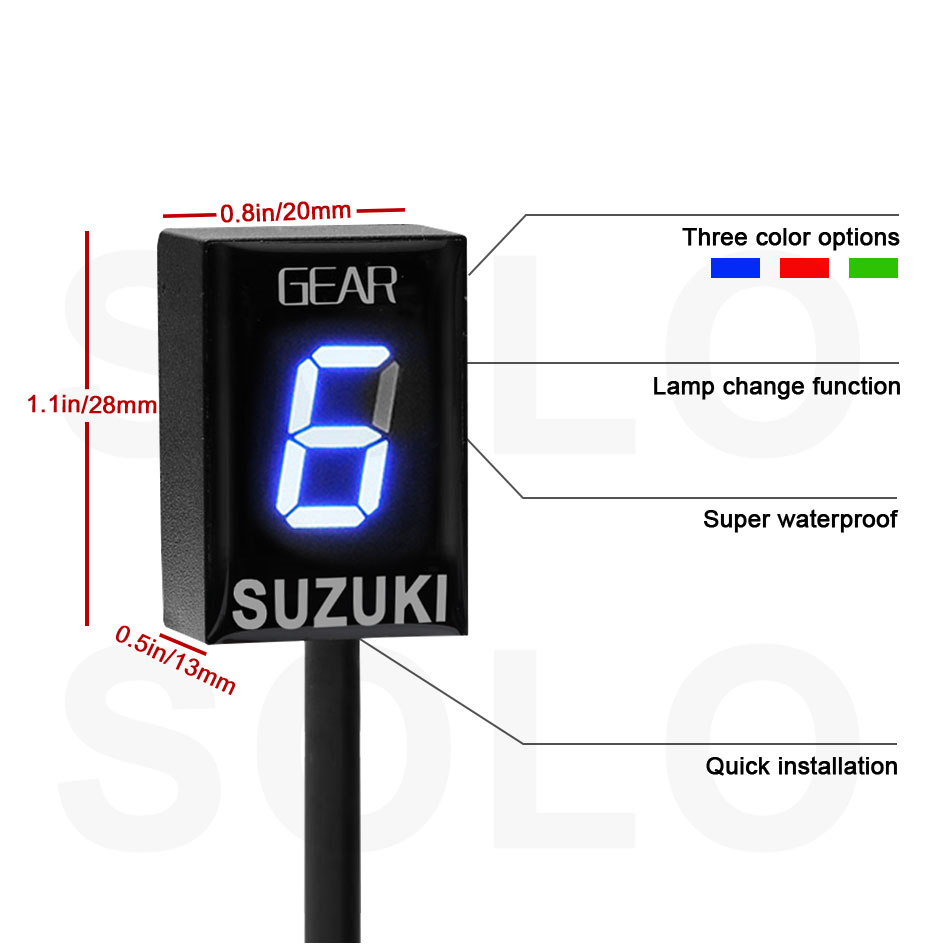 สําหรับ SUZUKI DL650 V-Strom D - Motorcycle Gear Display บทวิจารณ์และราคา